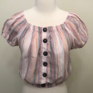 Japna Hand Made Pink Crop Top